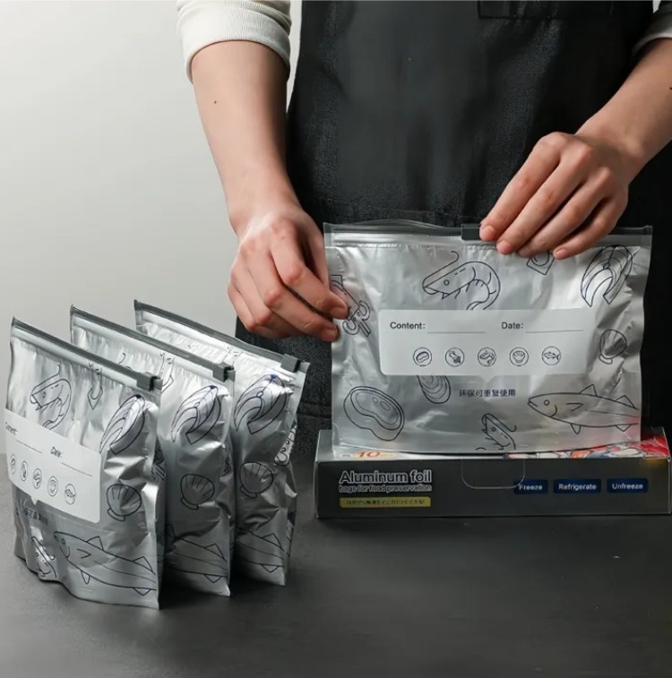 Aluminium Foil Zip Lock Bag(10 Pcs)