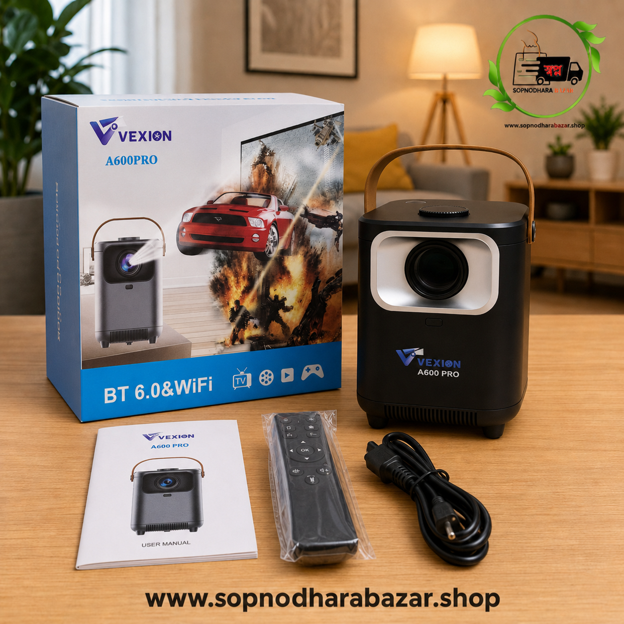 Vexion A600 Pro 4k Android Projector
